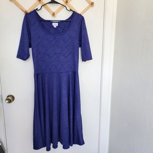 Lularoe XL blue fit flare half sleeve used good condition